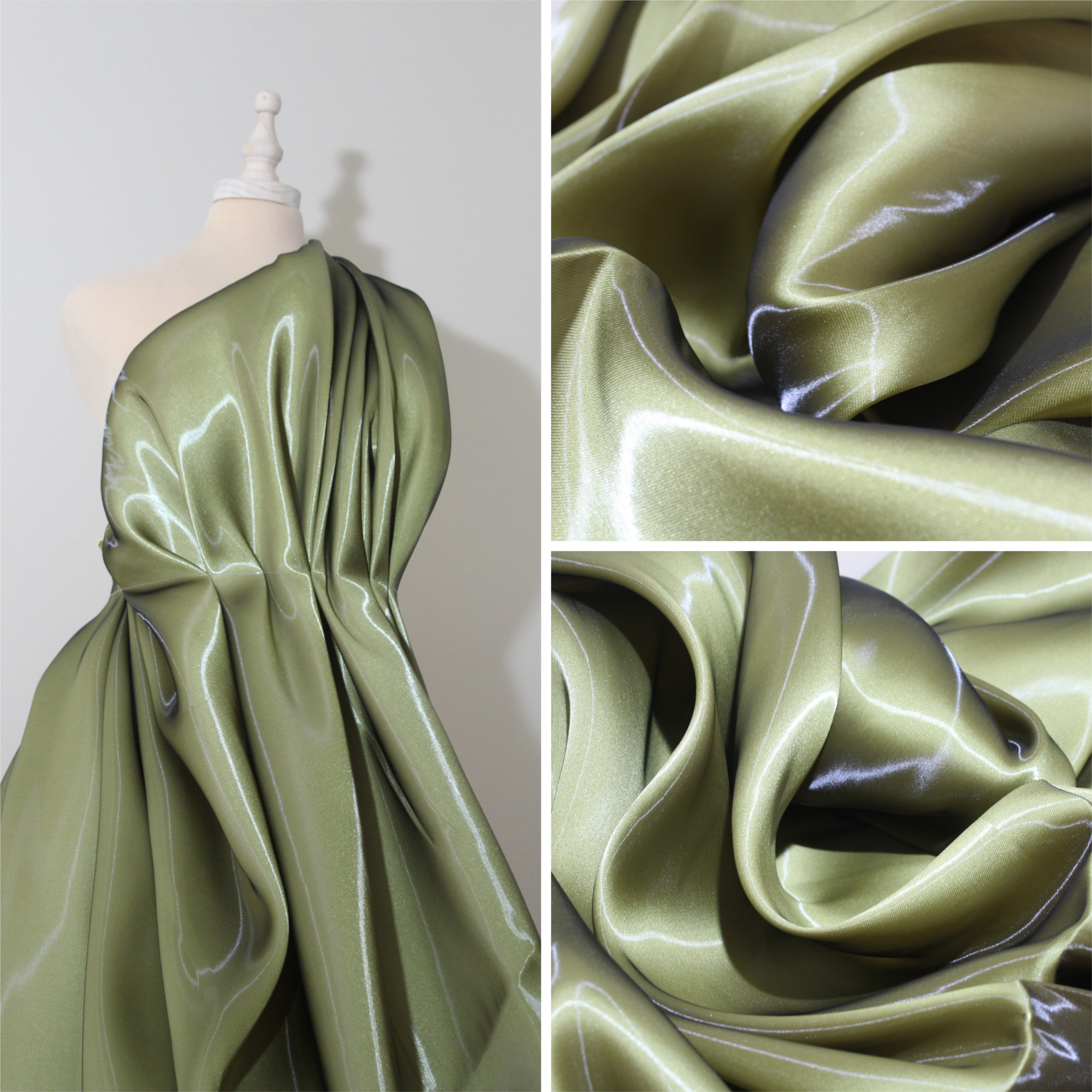Organza Liquida textil de lujo con brillo y movimiento