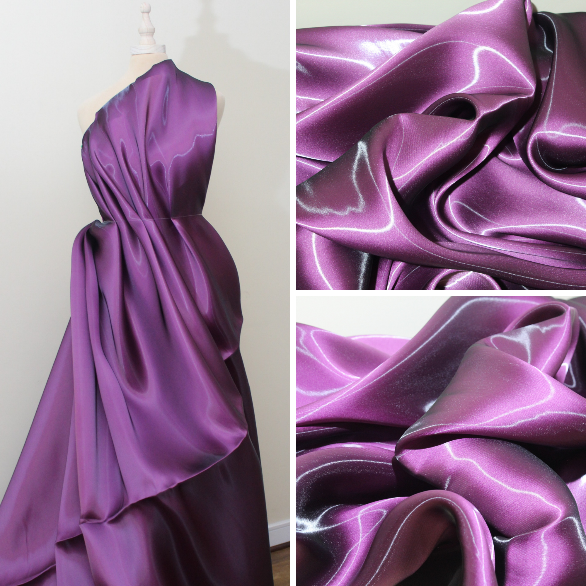 Organza Liquida textil de lujo con brillo y movimiento